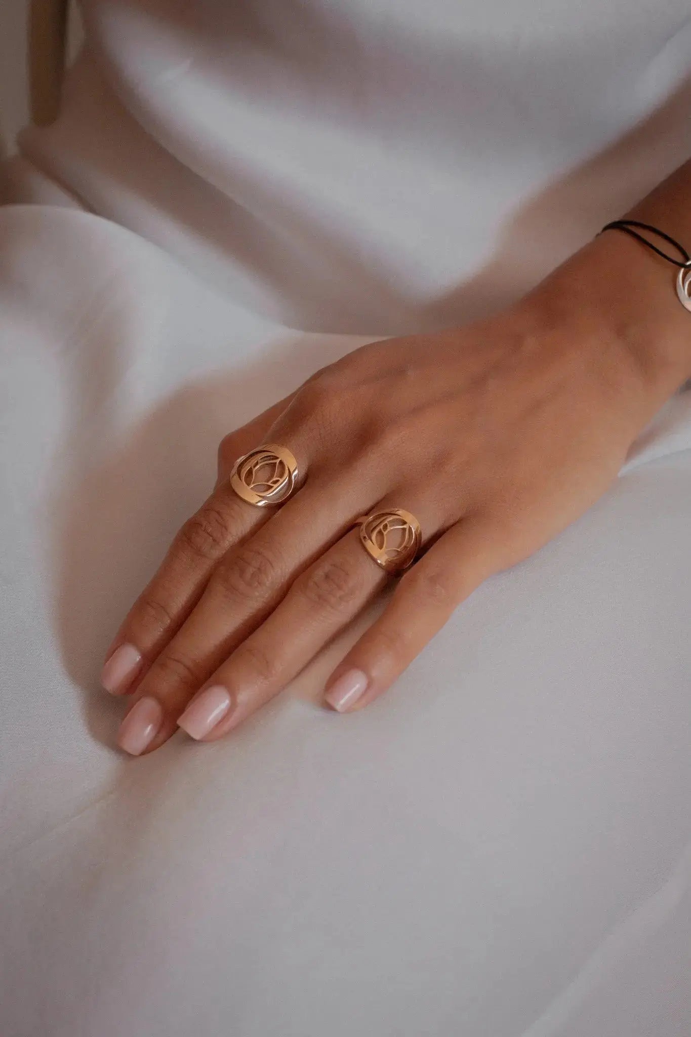 Bague Lotus or 18 carats - MANOYAS