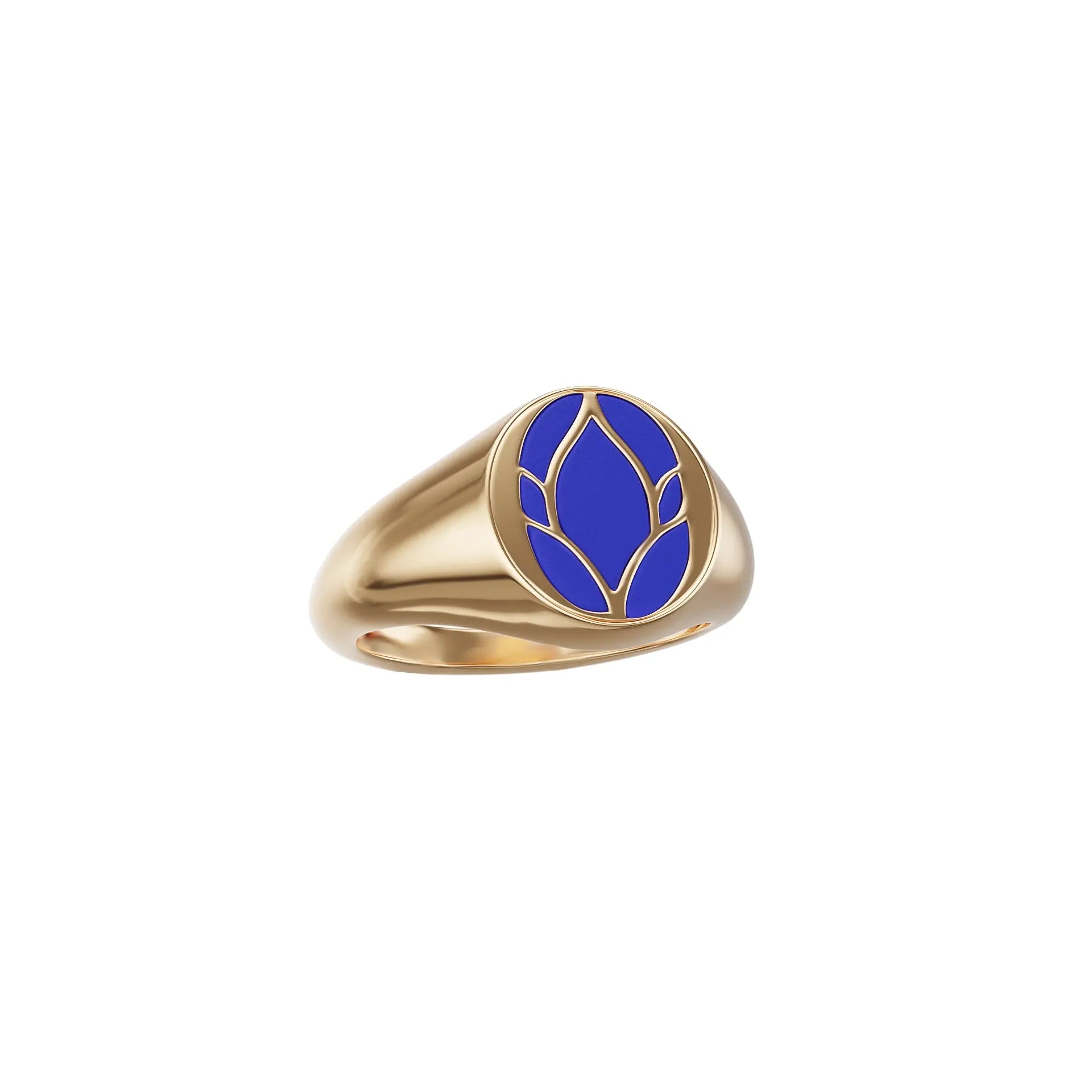 Bague Lotus Bleu Or 18 carats et céramique (Copie) - MANOYAS