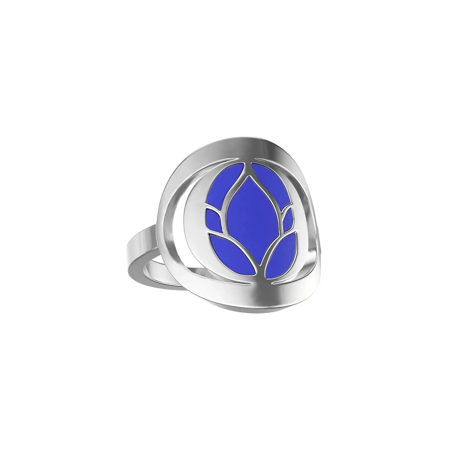 Bague Lotus Bleu Or 18 carats - MANOYAS