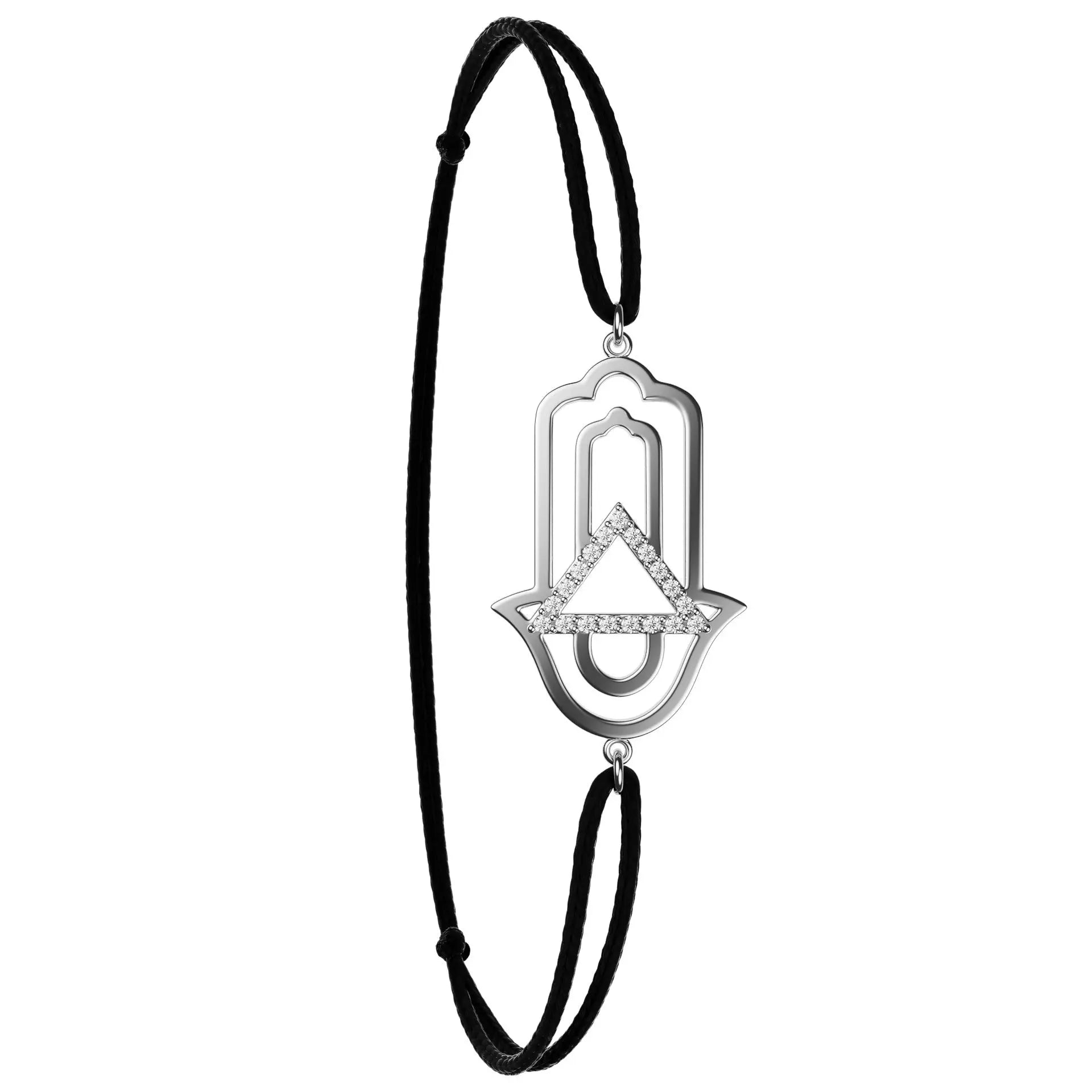 Bracelet sur cordon Force Or 18 carats et Diamants, votre mantra d'action ! - MANOYAS