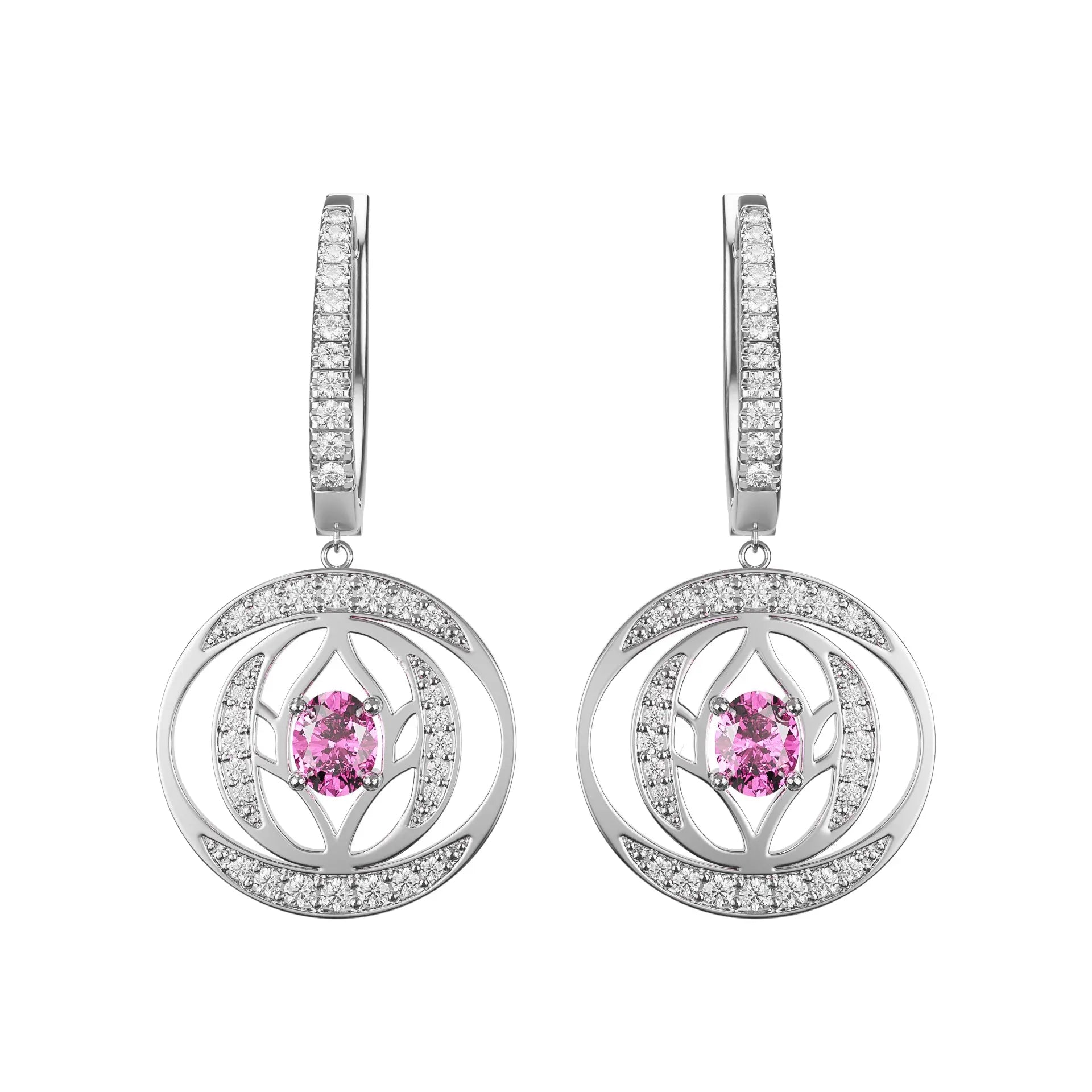 Boucles d'oreilles Abondance Citrine Diamants Or jaune 18 carats (Copie) - MANOYAS